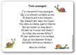 Poésie Trois escargots Maurice Carême