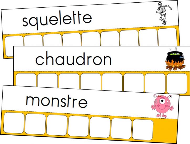 Atelier des mots d'Halloween
