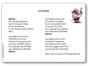 Chanson Les pirates Marie Céline Lachaud