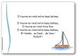Comptine Il tourne en rond notre beau bateau