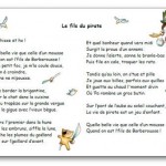 Comptine Le fils du pirate Ho hé hisse et ho