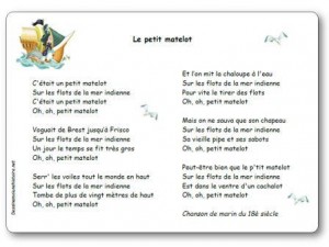 Comptine Le petit matelot