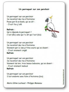 Comptine Un perroquet sur son perchoir