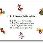 Comptine 1 2 3 Dans sa hotte en bois