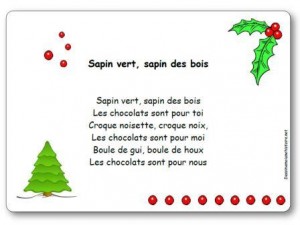 Comptine Sapin vert sapin des bois