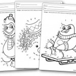 Fiches d activités Jeux des points à relier de l hiver