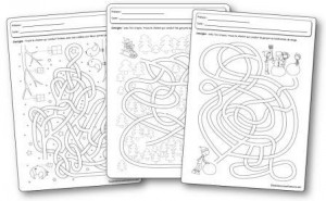 Fiches d activités Labyrinthes de l hiver