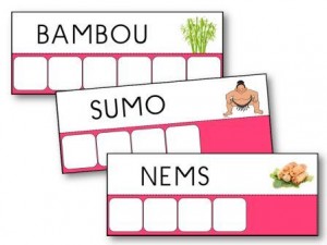 Atelier des mots sur le thème de l'Asie