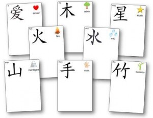 Idéogrammes chinois en pâte à modeler signes chinois maternelle, chinois maternelle