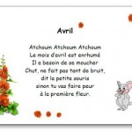 Comptine Avril
