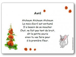 Comptine Avril