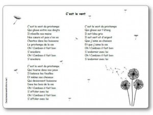 Comptine C'est le vent