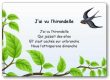 Comptine J'ai vu l'hirondelle