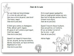 Comptine Jean de la lune Adrien Pagès