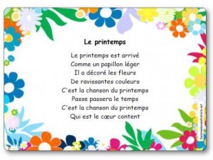 chanson a la rencontre du printemps