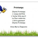 Poésie Printemps Anne Marie Chapouton