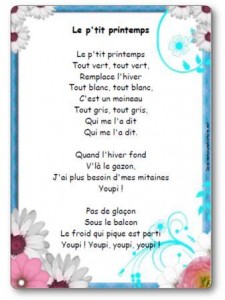 comptine Le p tit printemps