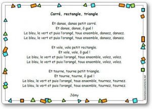 Chanson Carré rectangle triangle de Jémy