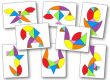 Egg tangram puzzles pattern printable Tangram oeuf Modèles à imprimer