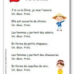 Comptine J ai vu la Chine