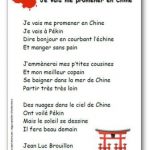 Comptine Je vais me promener en Chine Jean Luc Brouillon