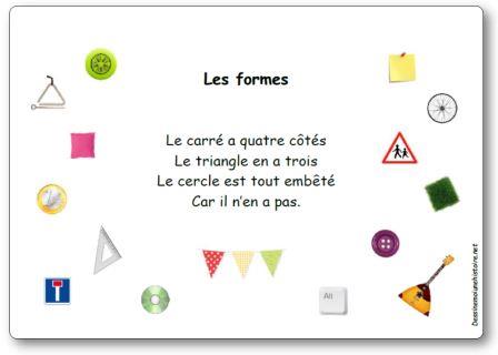 Comptines formes géométriques, chansons formes géométriques maternelle ...