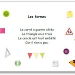 Comptine Les formes (Un carré a quatre côtés...)