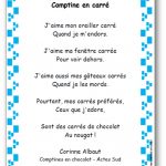 Comptine en carré de Corinne Albaut
