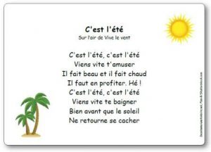 Comptine C'est l été