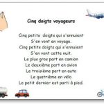 Comptine Cinq doigts voyageurs