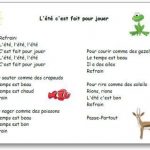 Comptine L'été c'est fait pour jouer Passe Partout