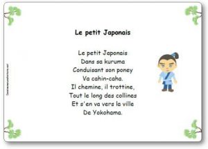 Comptine Le petit japonais