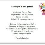 Poésie Le dragon à cinq pattes Pascale Estellon