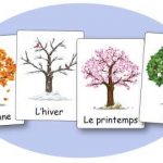 Affiches des 4 saisons en maternelle écriture script