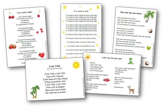 chansons-comptines-poésies-été-vacances-maternelle Chansons pour les vacances