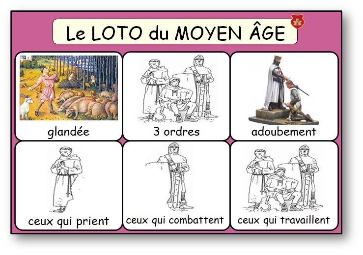 Bingo Moyen-Age Cycle 3