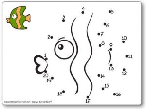 Points à relier Poisson Relier les points 1 à 20