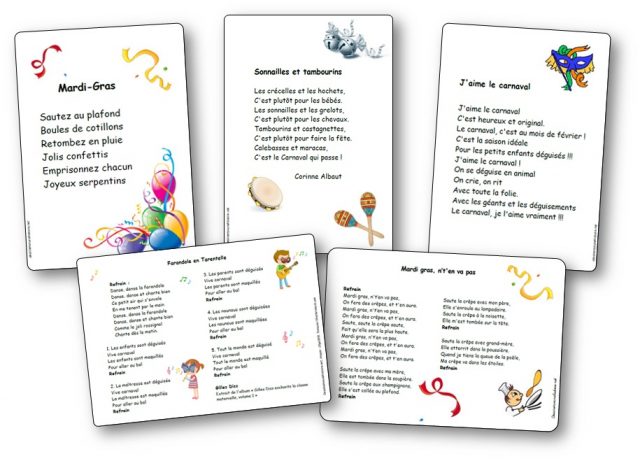 Comptines pour le Carnaval