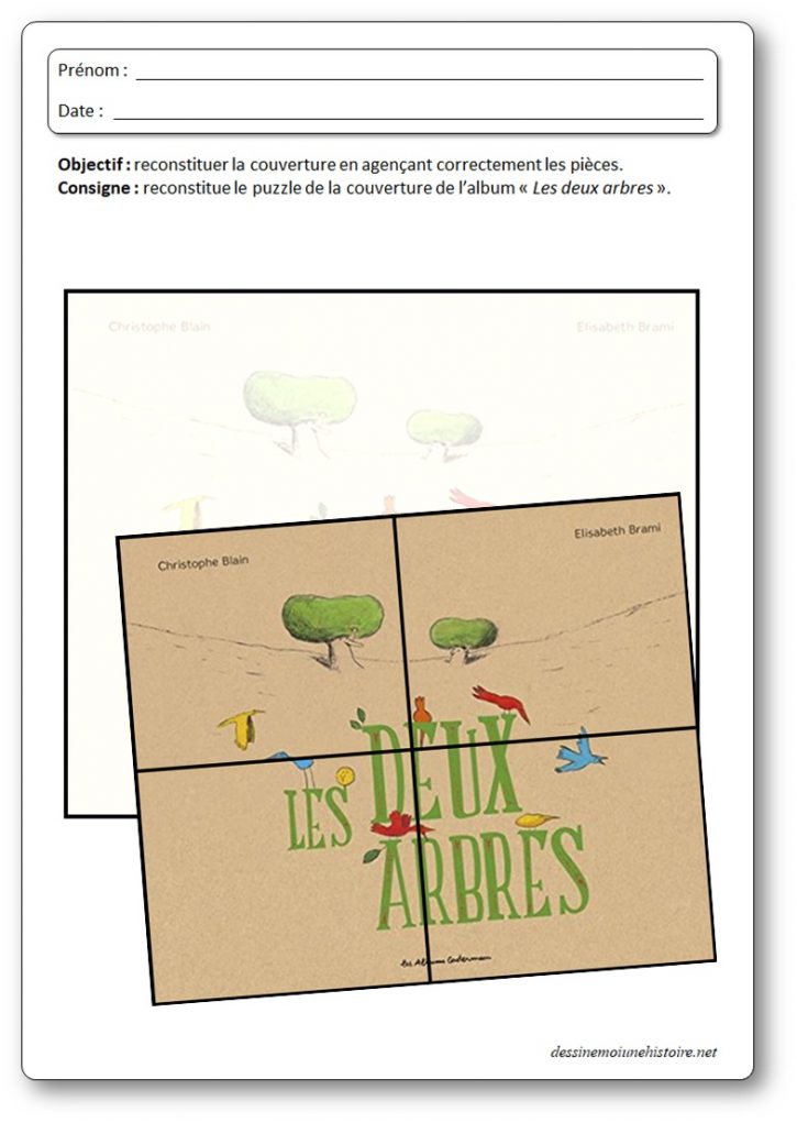Puzzle de la couverture de l'album Les deux arbres