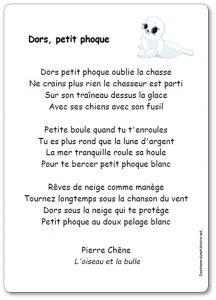 Chanson Dors petit phoque de Pierre Chêne