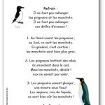 Chanson les pingouins et les manchots d'Ann Rocard