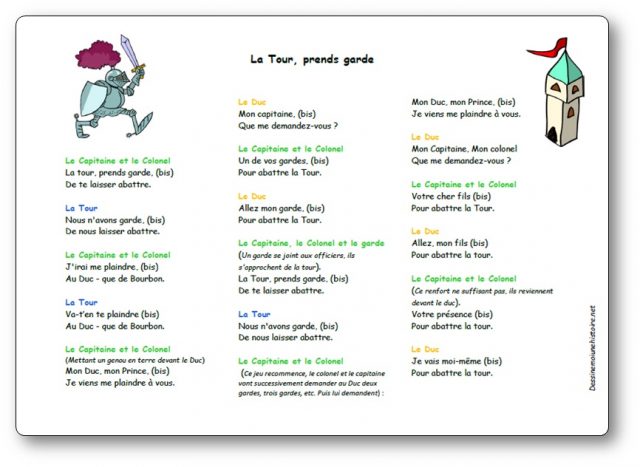 Chanson La Tour, prends garde