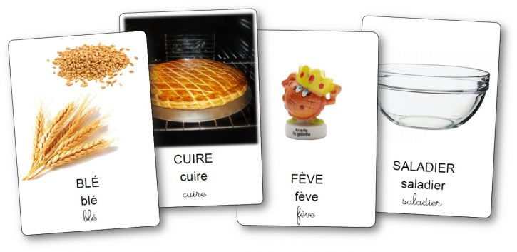 imagier de la recette de la galette des rois