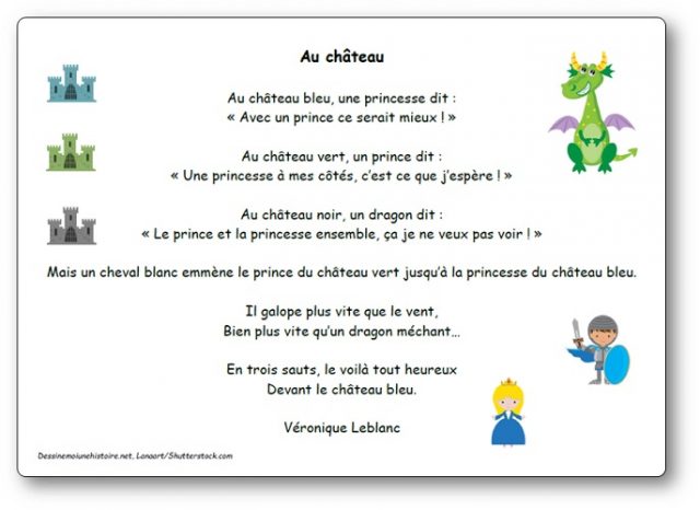 Poésie Au château de Véronique Leblanc