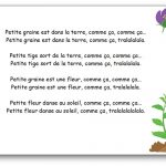 Comptine Petite graine est dans la terre