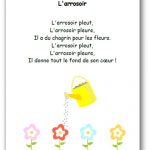 Comptine L'arrosoir