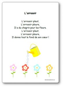 Comptine L'arrosoir