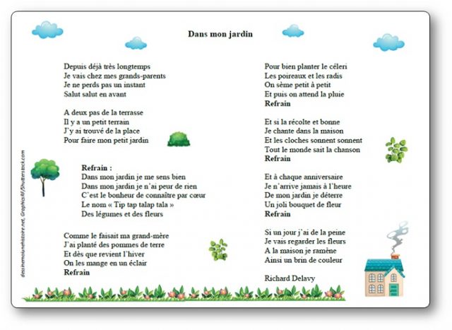 Dans mon jardin Richard Delavy