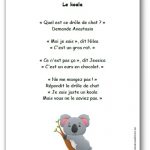 Comptine Le koala