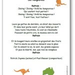 Chanson Les kangourous